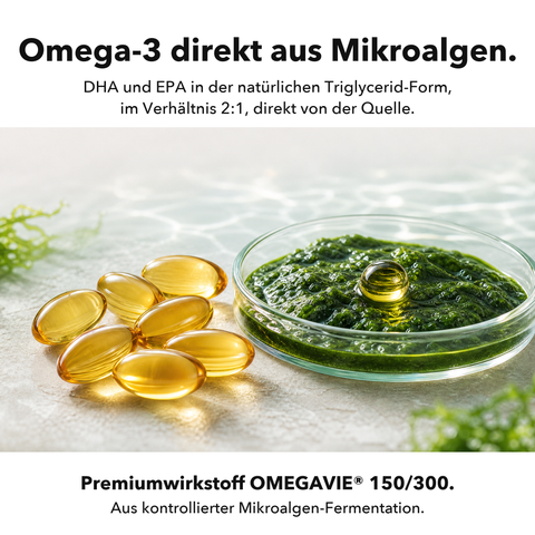 Omega 3 Vegan: Omega-3 direkt aus Mikroalgen
