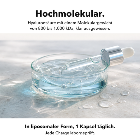 Liposomale Hyaluronsäure: Hochmolekular