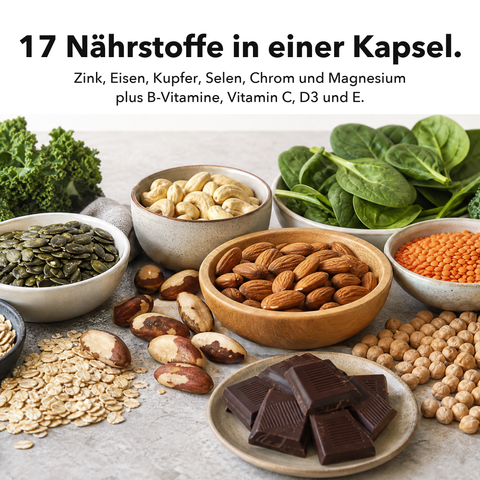 Liposomale Multimineralien: 17 Nährstoffe in einer Kapsel