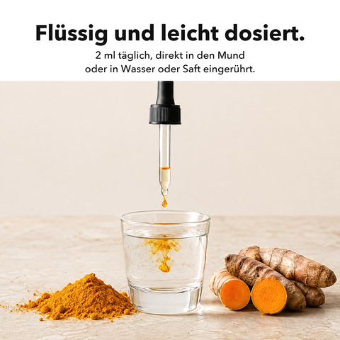 Liposomaler Kurkuma Extrakt (Tropfen): Flüssig und leicht dosiert