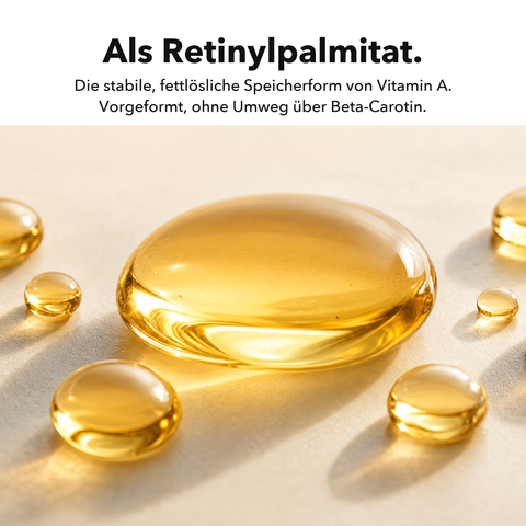 Liposomales Vitamin A: Als Retinylpalmitat