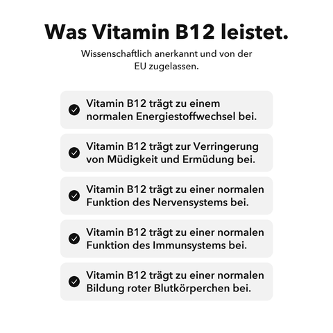 Liposomales Vitamin B12 (Kapseln): Was Vitamin B12 leistet