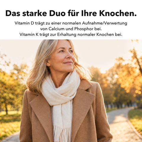 Liposomales Vitamin D3+K2 (Tropfen): Das starke Duo für Ihre Knochen