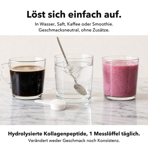 Marines Kollagen: Löst sich einfach auf