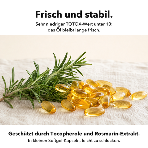 Omega 3: Frisch und stabil