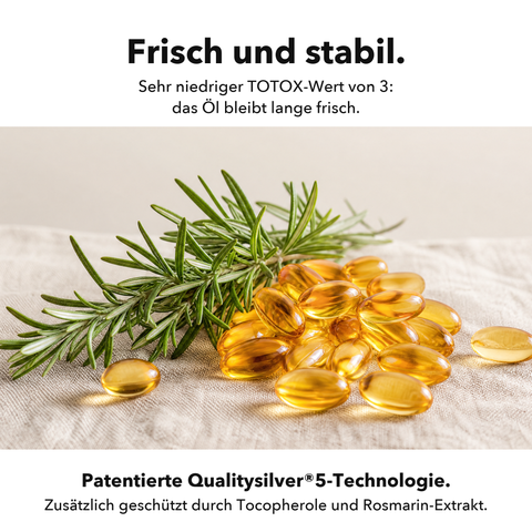 Omega 3 Vegan: Frisch und stabil