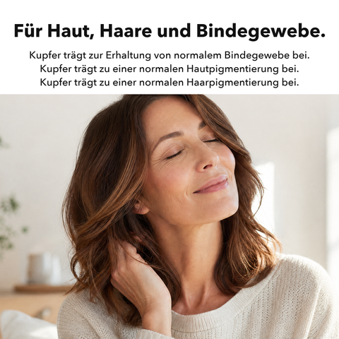 Liposomales Kupfer: Für Haut, Haare und Bindegewebe