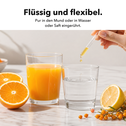 Liposomales Vitamin C + Zink: Flüssig und flexibel