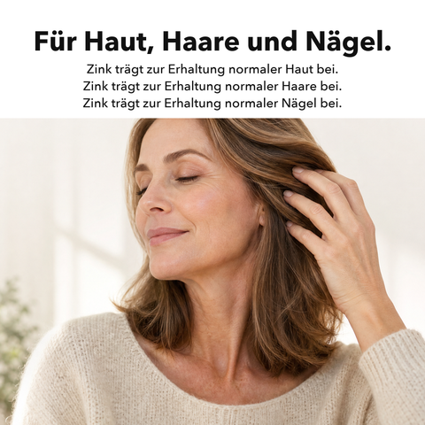 Liposomales Zink: Für Haut, Haare und Nägel