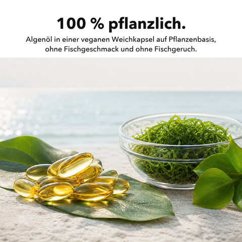 Omega 3 Vegan: 100 % pflanzlich