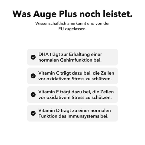Auge Plus: Was Auge Plus noch leistet