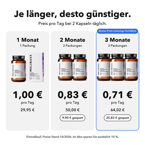 Bio Baldrian: Je länger, desto günstiger