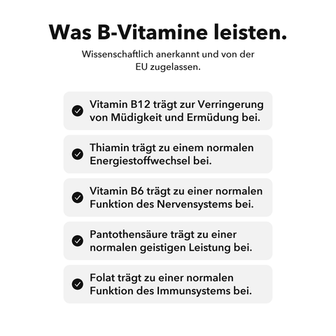 Liposomaler Vitamin-B-Komplex: Was B-Vitamine leisten