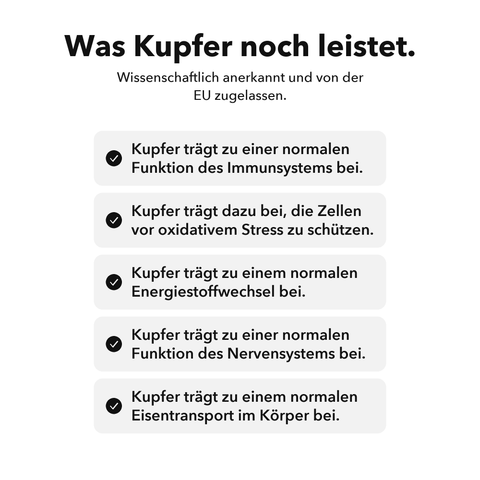 Liposomales Kupfer: Was Kupfer noch leistet