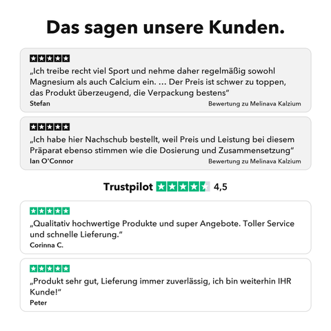 Liposomales Kalzium: Das sagen unsere Kunden