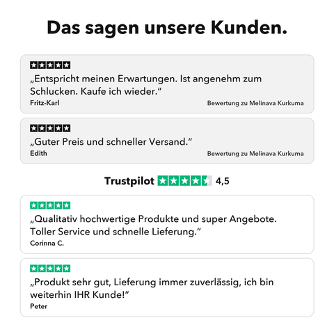 Liposomaler Kurkuma Extrakt (Tropfen): Das sagen unsere Kunden