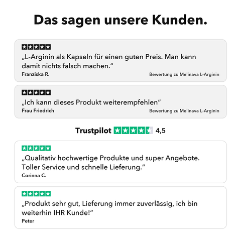 Liposomales L-Arginin: Das sagen unsere Kunden