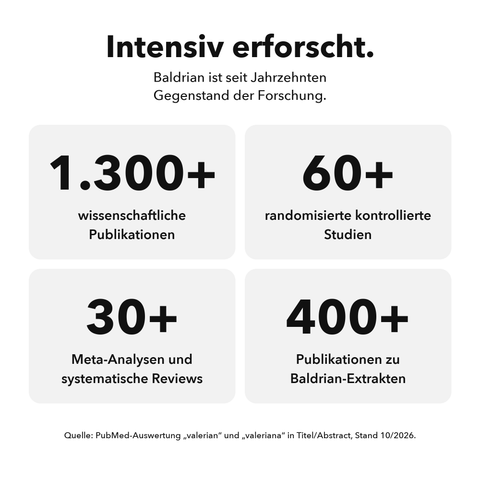 Bio Baldrian: Intensiv erforscht