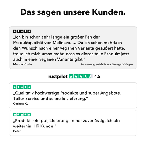Omega 3 Vegan: Das sagen unsere Kunden