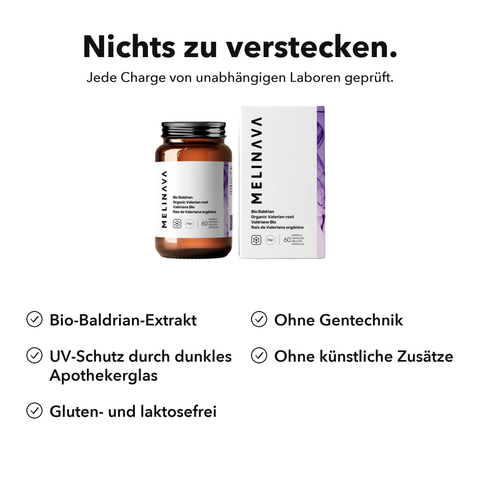 Bio Baldrian: Nichts zu verstecken