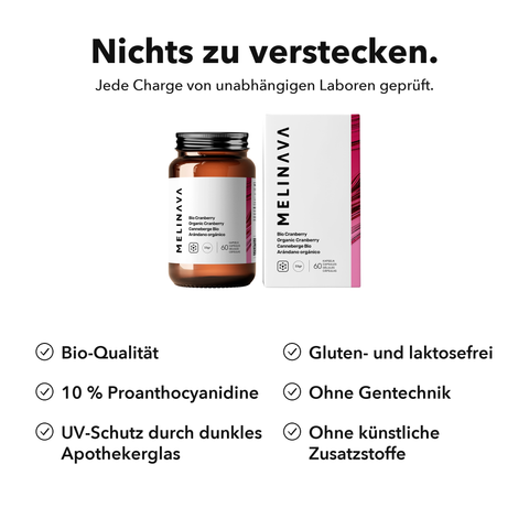 Bio Cranberry: Nichts zu verstecken