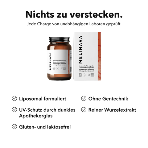 Liposomales Ashwagandha (Kapseln): Nichts zu verstecken