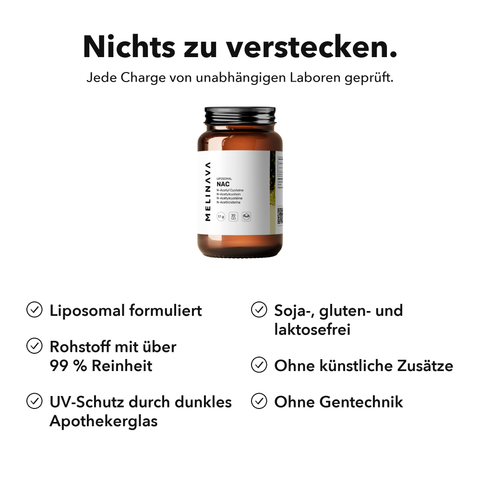 Liposomales NAC: Nichts zu verstecken