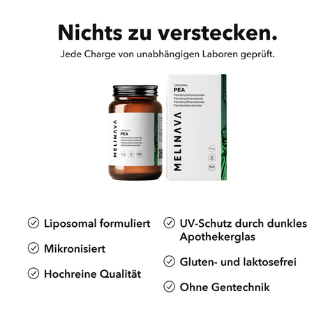 Liposomales PEA: Nichts zu verstecken