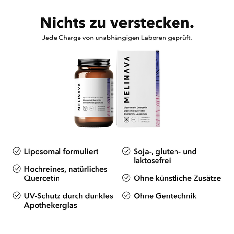 Liposomales Quercetin: Nichts zu verstecken