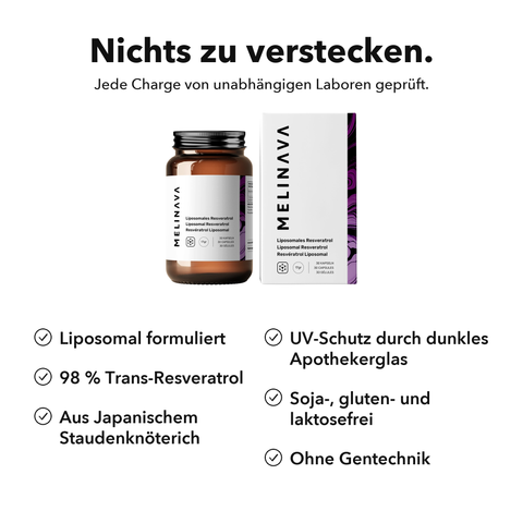 Liposomales Resveratrol: Nichts zu verstecken