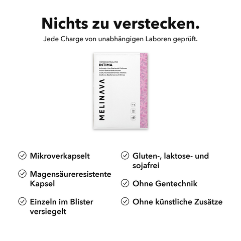 Intima Probiotika Mikroverkapselt: Nichts zu verstecken