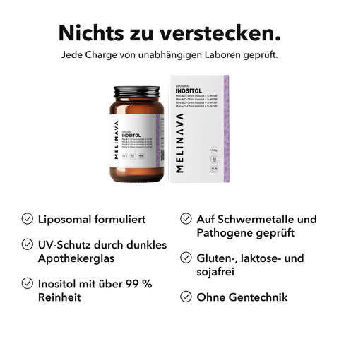 Liposomales Inositol + 5-MTHF: Nichts zu verstecken