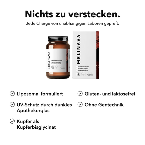 Liposomales Kupfer: Nichts zu verstecken