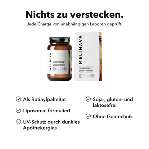 Liposomales Vitamin A: Nichts zu verstecken