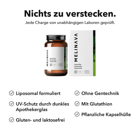 Liposomales Immun Plus: Nichts zu verstecken
