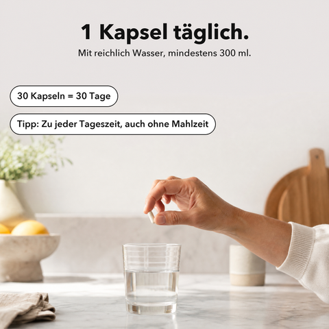 Liposomales Chrom: 1 Kapsel täglich