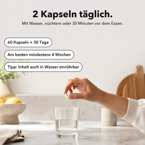 Liposomales MSM: 2 Kapseln täglich