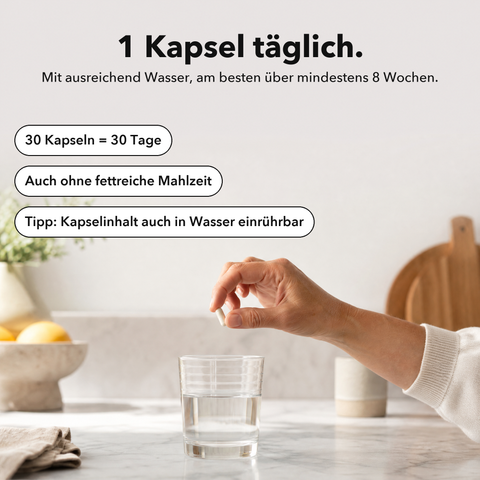 Liposomales PEA: 1 Kapsel täglich