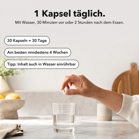 Liposomales Vitamin B12 (Kapseln): 1 Kapsel täglich
