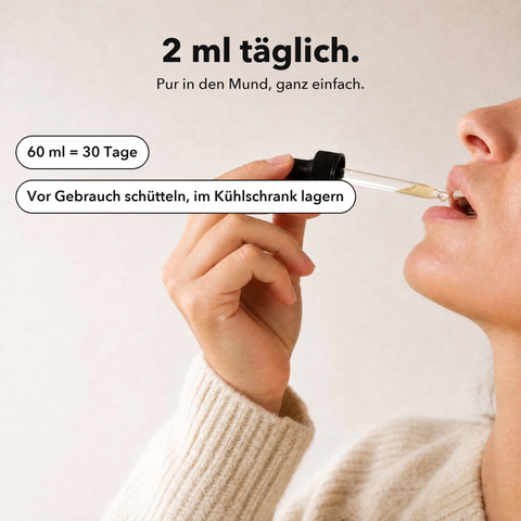 Liposomaler Kurkuma Extrakt (Tropfen): 2 ml täglich