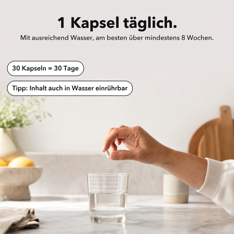 Liposomales Shilajit: 1 Kapsel täglich