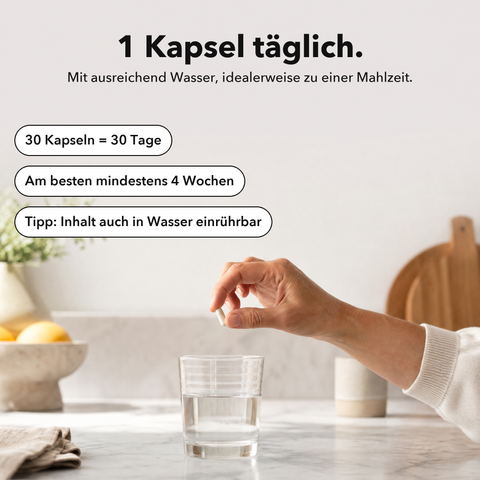 Liposomaler Vitamin-B-Komplex: 1 Kapsel täglich