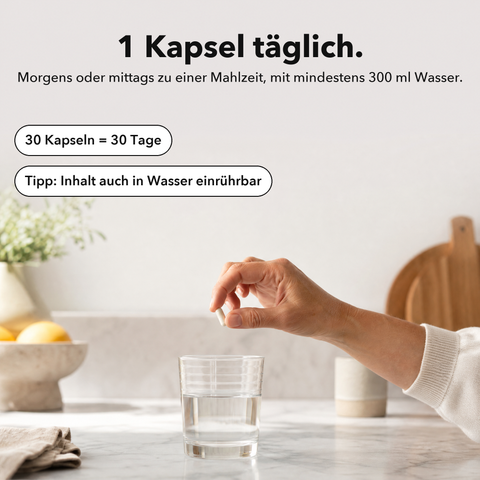 Liposomales Immun Plus: 1 Kapsel täglich